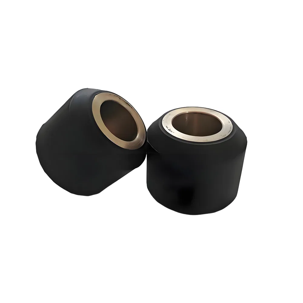 Custom Heavy-Duty Rubber Bonded Metal Mount Bushing with Bearing for Agricultural Machinery