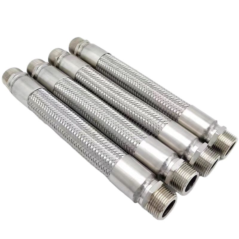 SS304/316 Corrugated Stainless Steel Braided Tubing - 1/4" to 12" for Fluid Transfer