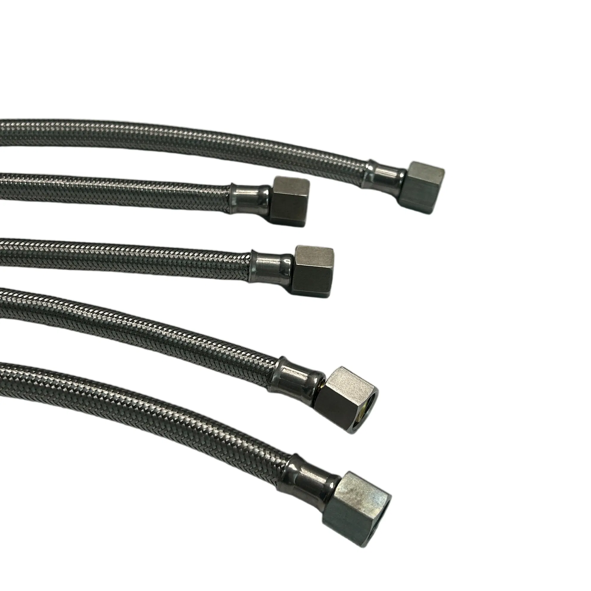 SAE J1401 DOT Certified Hydraulic Brake Hose Assembly Stainless Steel Wire Braided with PTFE Liner for Boat Trailers Automobiles Motorcycle Brake System