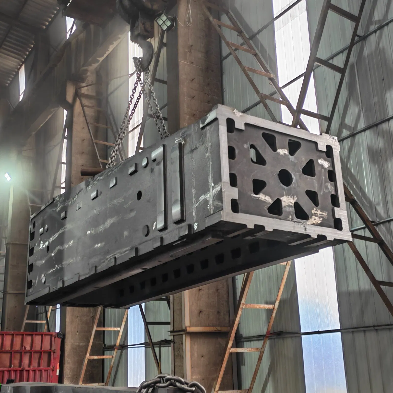 Factory Direct Sales Custom Machinery Part Grinding Machine Parts Bed, Worktable, Slide Cast Manufacturer Casting Services Cast Iron Machine Tool Components