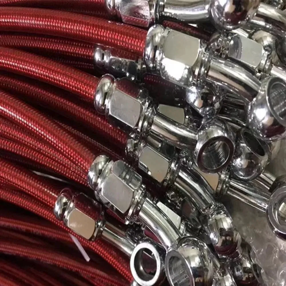 1/8 An3 Hydraulic Automotive Chassis Driver Side Front Rear Stainless Steel Braided Extend Brake Lines Brake Tube Brake Pad Hose Assembly