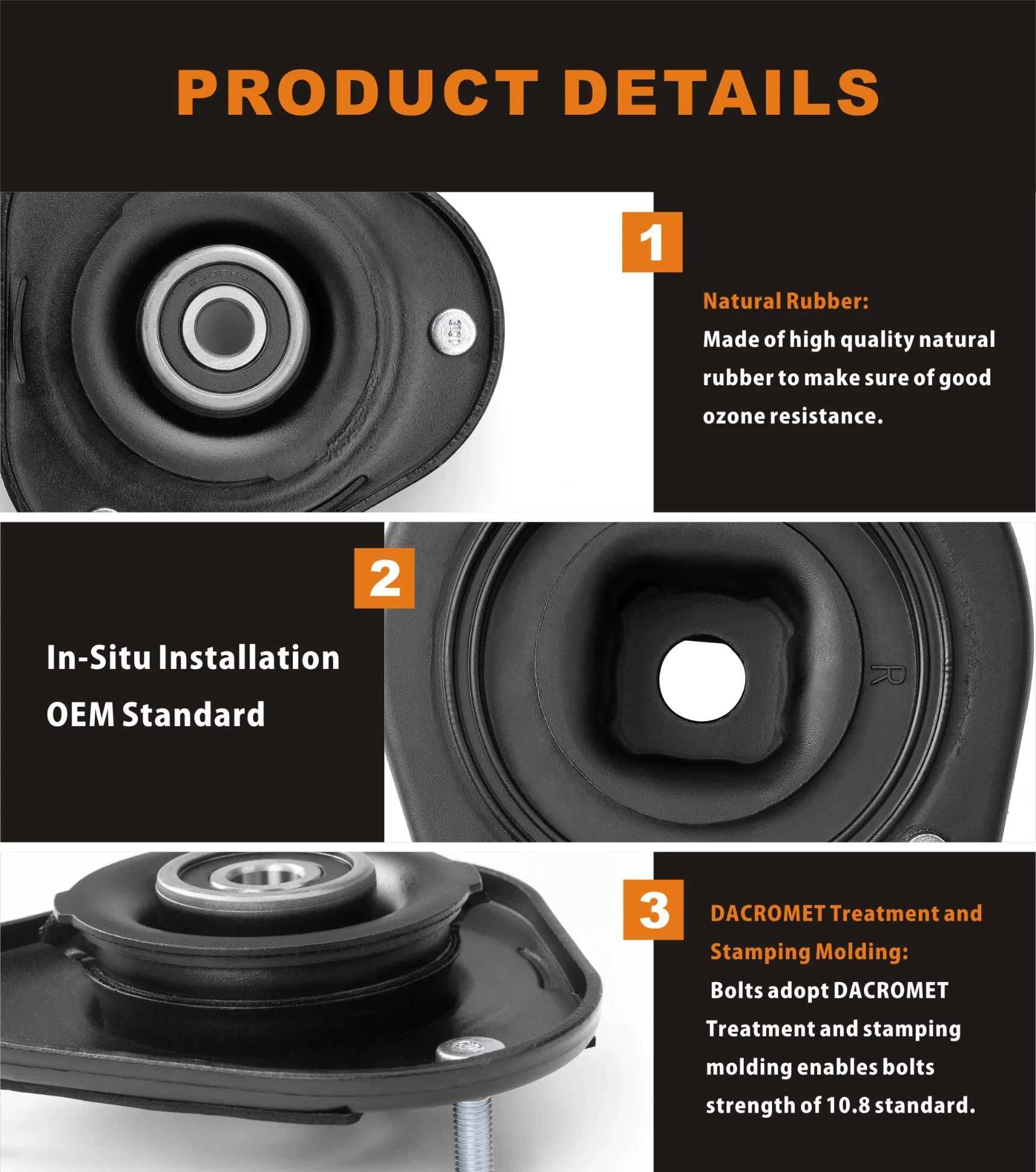 Eep Car Auto Parts Shock Absorber Strut Mount for Toyota Honda Nissan Mazda Mitsubishi Subaru KIA Hyundai