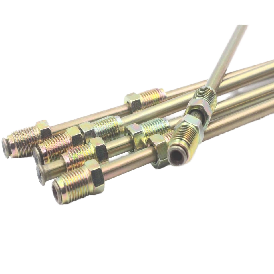 3/16 1/4 5/16 3/8 Size 0.71mm 0.028 Inch Thickness Copper White Yellow Pvf Zinc Coated Coating Single Double Wall Steel Brake Bundy Fuel Tubing