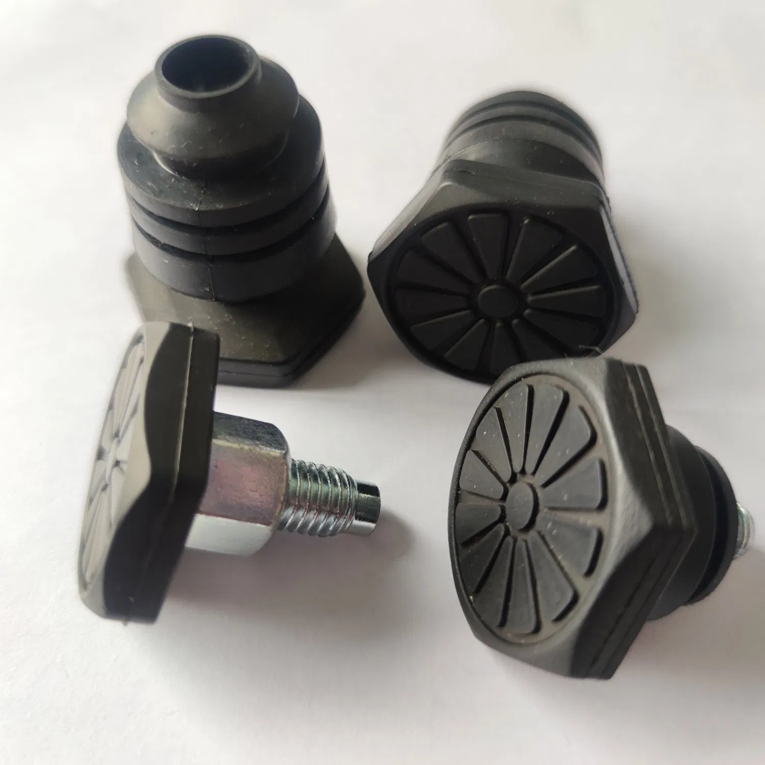 Custom Made Rubber Grommet Bushing with Metal Bonded for Electronic / Home Appliance