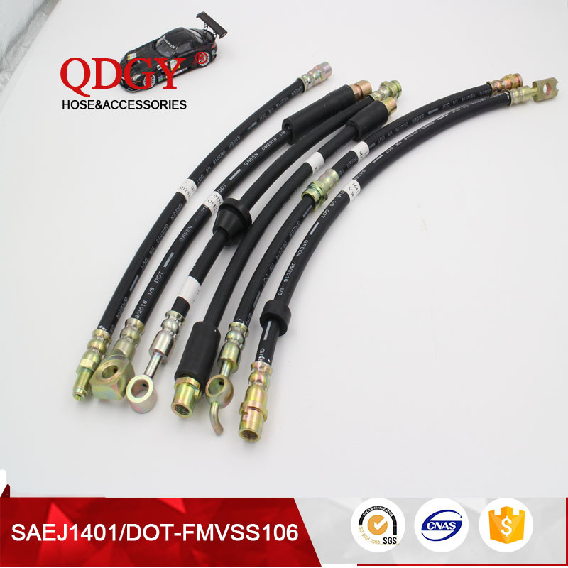 -50degree Low Temeprature 3.2mm 1/8inch Automotive Fluid Transfer Hydraulic Brake Hoses Industrial Rubber Brake Clucth Pipe Line Tube Hose Assembly with DOT