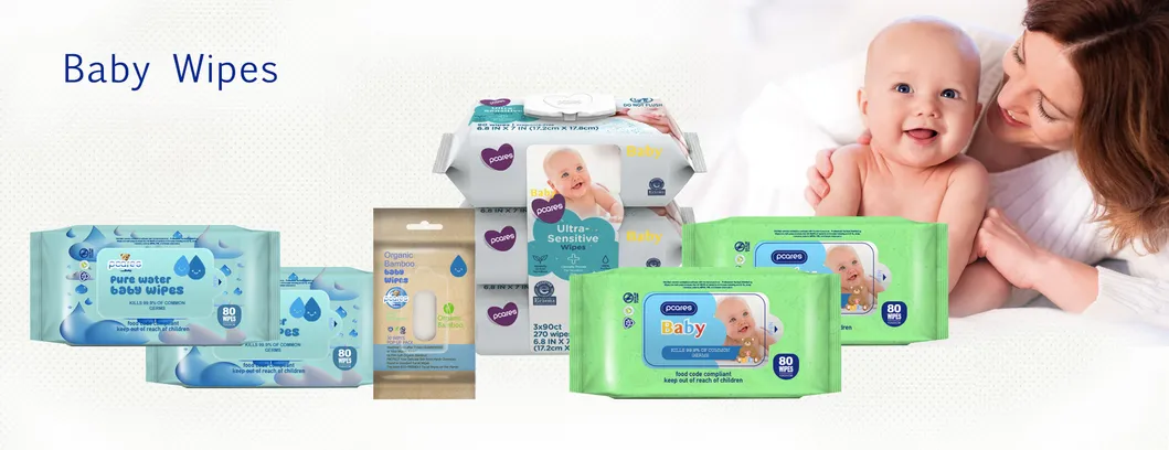 Toallitas húmedas para bebés de agua pura