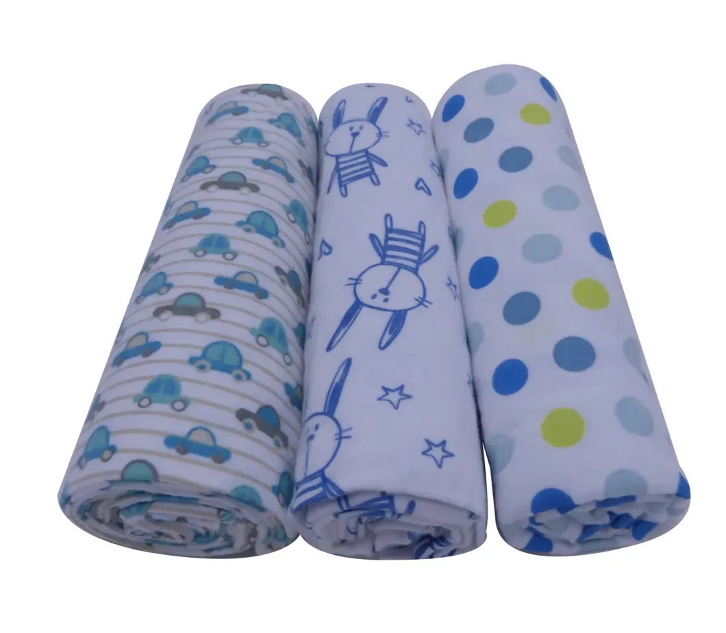 Fabricante de Pañales de Tela de Algodón de Franela para Bebés Impresos 100%