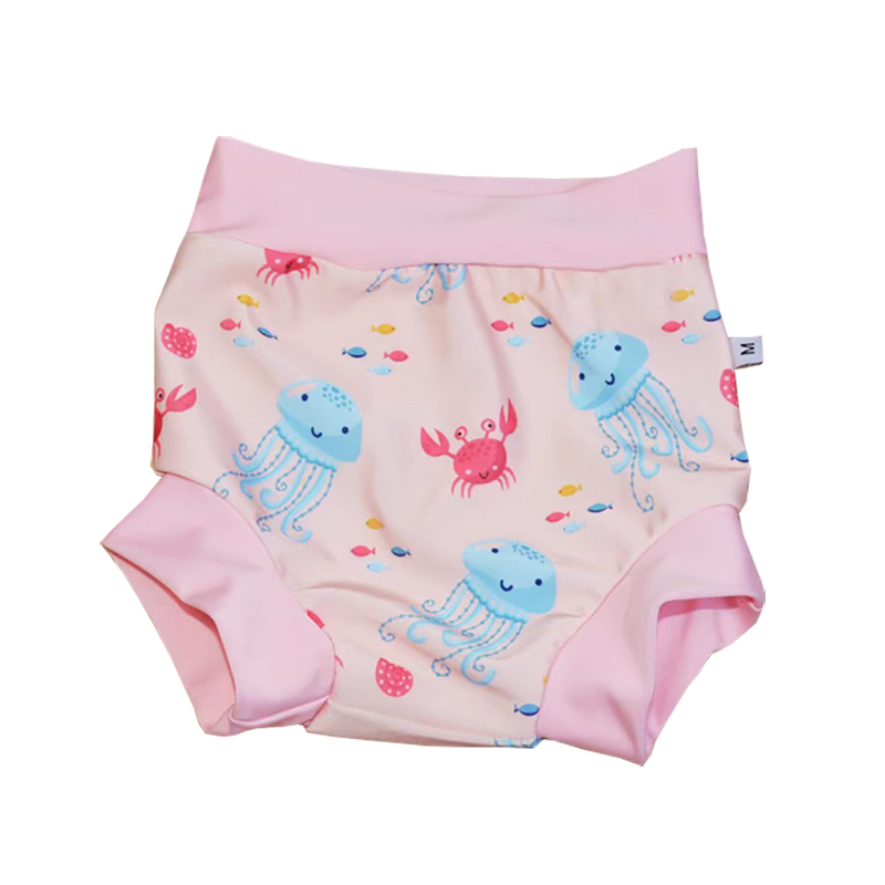 Reciclaje de pañales de natación para bebés, cálido, anti mancha, goma de cloropreno, pantalones de natación para bebés, pantalones cortos de natación para niños, pañal