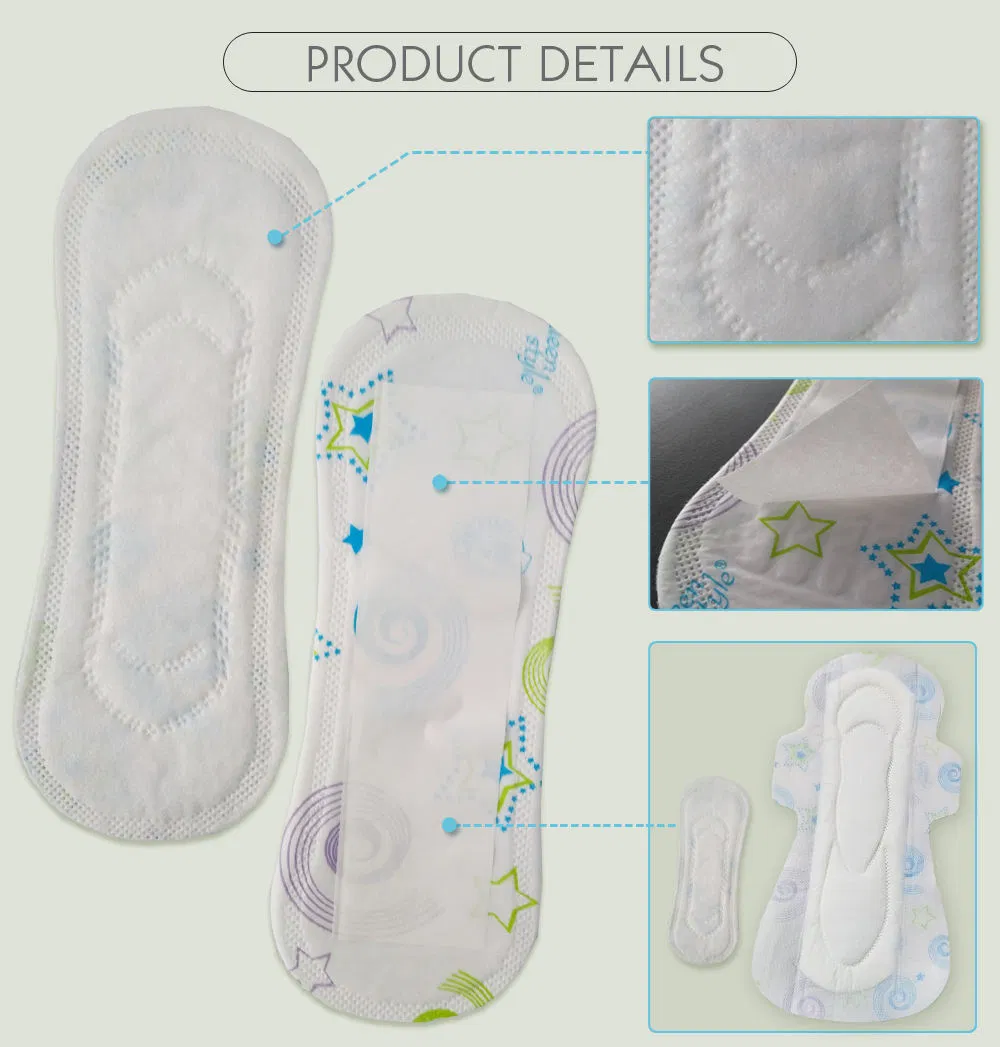 Ventas Calientes Protectores Menstruales Ultra Finos de Algodón para Mujeres y Niñas populares