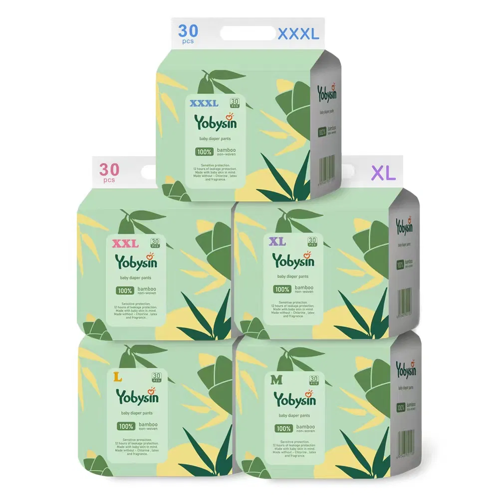 Productos para Bebés 2020 Nuevo Diseño de Pañales de Fibra de Bambú Biodegradables para Bebés