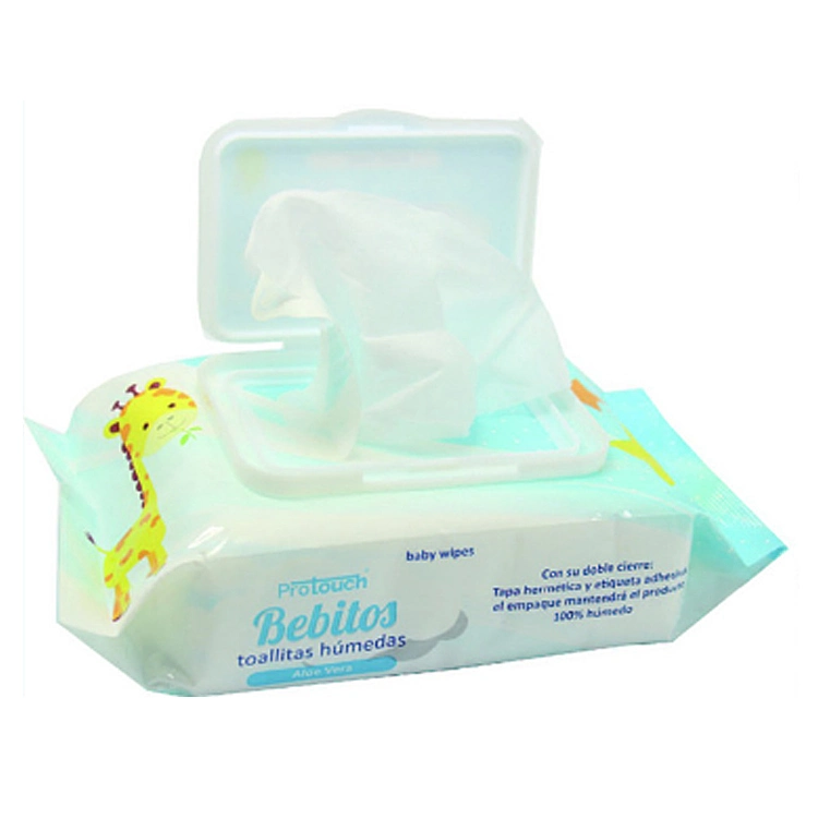 toallita limpiadora de Aloe Vera, toallita desinfectante antibacteriana, toallita húmeda de bambú biodegradable, toallita suave de algodón, toallita húmeda ecológica para el cuidado del bebé