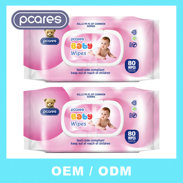 Toallitas húmedas para bebés de agua pura sin alcohol personalizadas