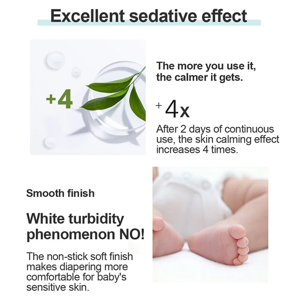 Crema para la dermatitis del pañal para bebés, fórmula natural y suave que calma la piel irritada del bebé