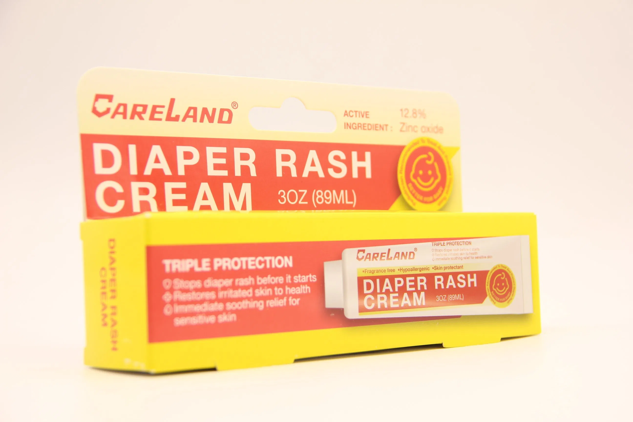 Crema medicada para la dermatitis del pañal para bebés, hipoalergénica y calmante para el enrojecimiento de la piel