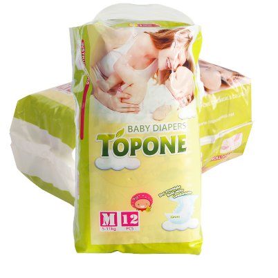 100% Pañales de tela para bebés de algodón lavables