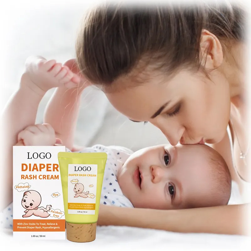 Crema para la dermatitis del pañal para bebés, al por mayor, que alivia y previene la dermatitis del pañal