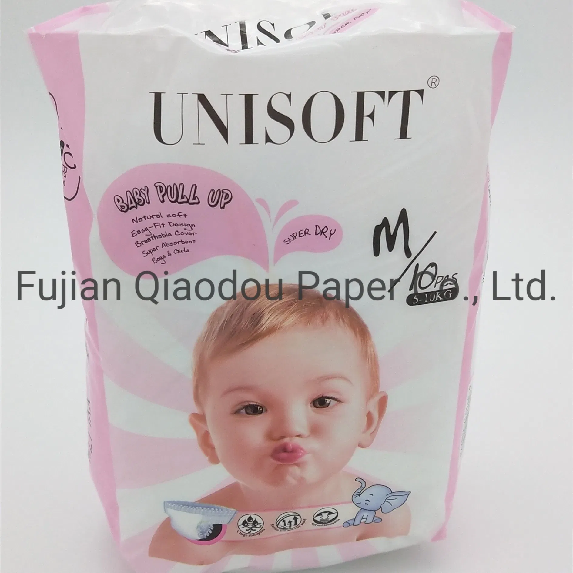 Unisoft Pañales Desechables de Tela para Retocar Biodegradables para Bebés