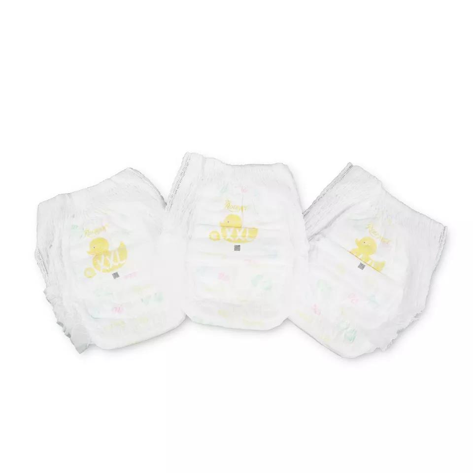Pañales desechables para bebés, tipo pantalón, biodegradables, suaves y absorbentes, pañales para bebés hipoalergénicos para pieles sensibles