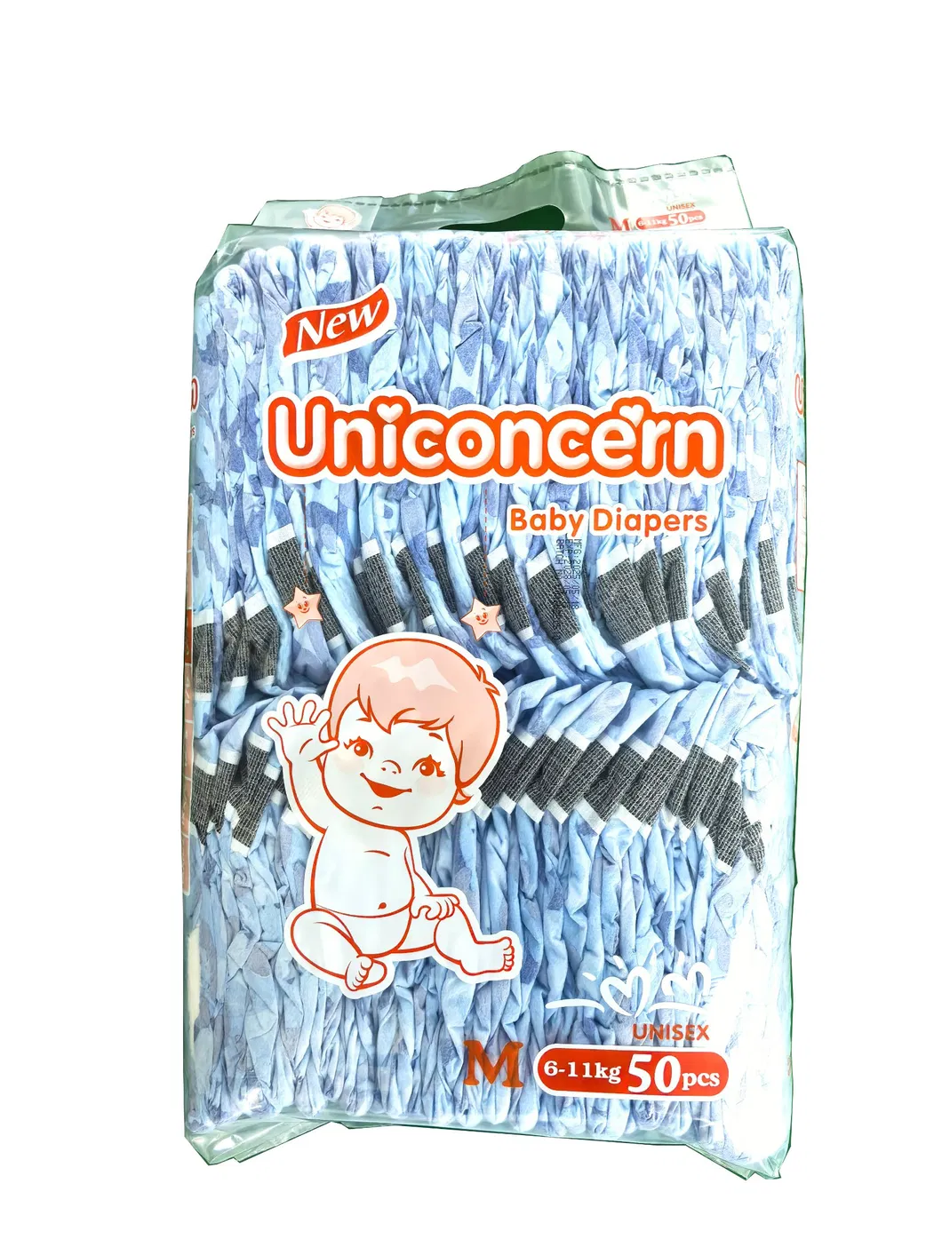 Detalle pañales de algodón para bebés