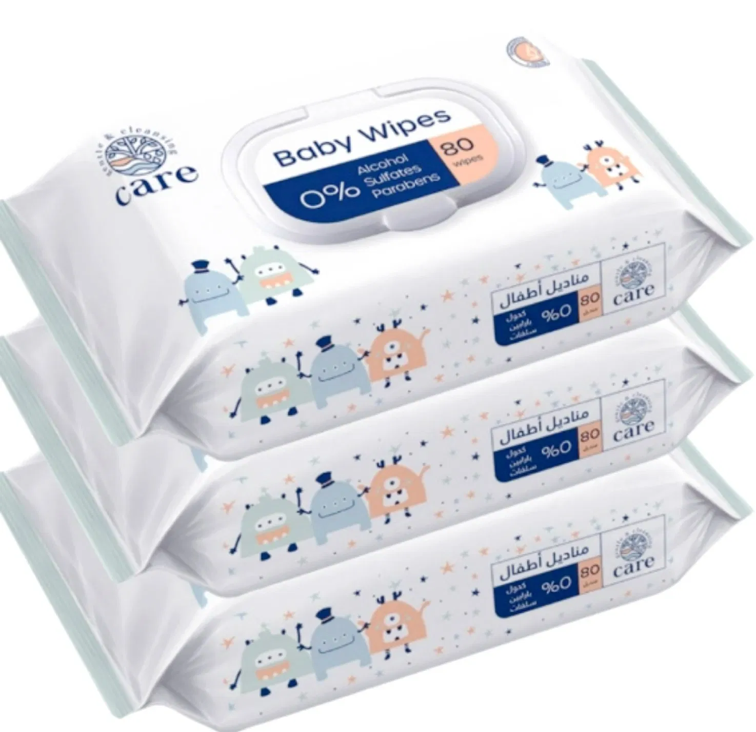 Toallitas húmedas para bebés biodegradables, económicas y ecológicas, productos de cuidado infantil personalizados OEM, soluciones suaves para la limpieza de la piel
