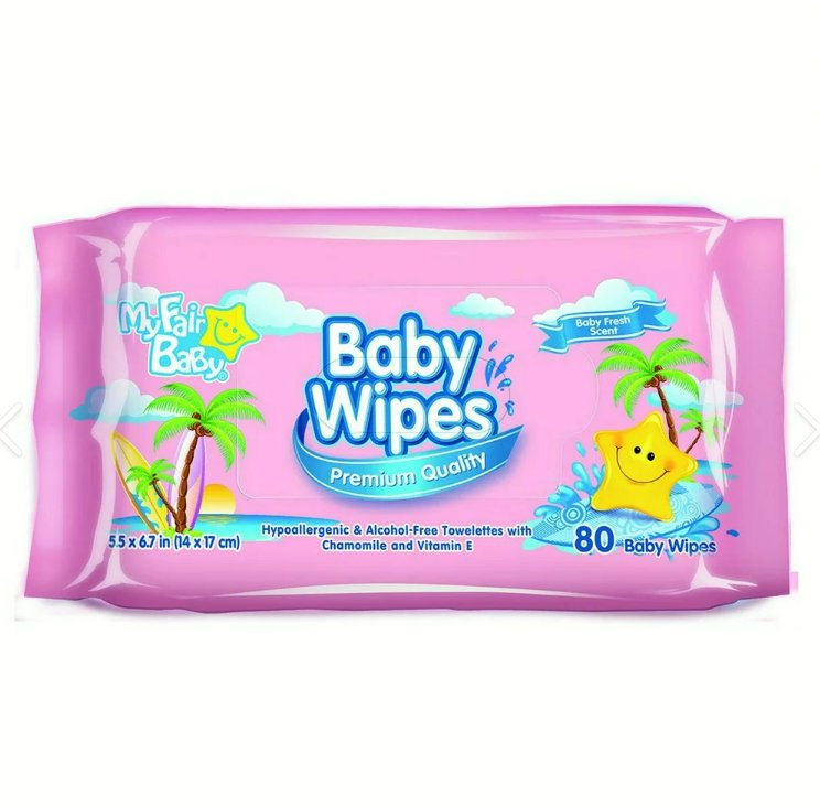 Toallitas húmedas para bebés biodegradables y desechables, suaves, de tela no tejida, para limpiar la piel del bebé, hechas de algodón o bambú
