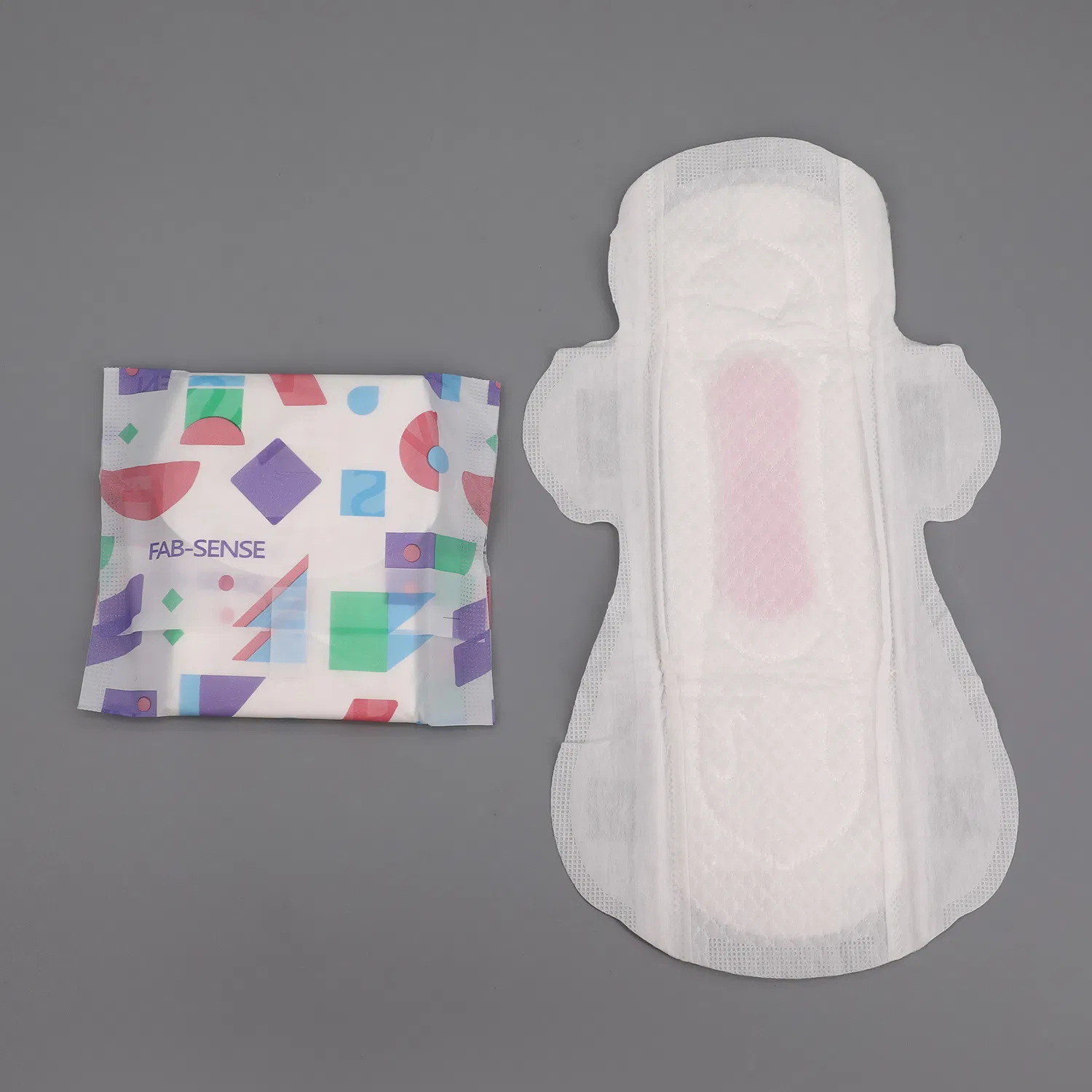 Pañales de algodón al por mayor, compresas sanitarias económicas para mujeres con alas