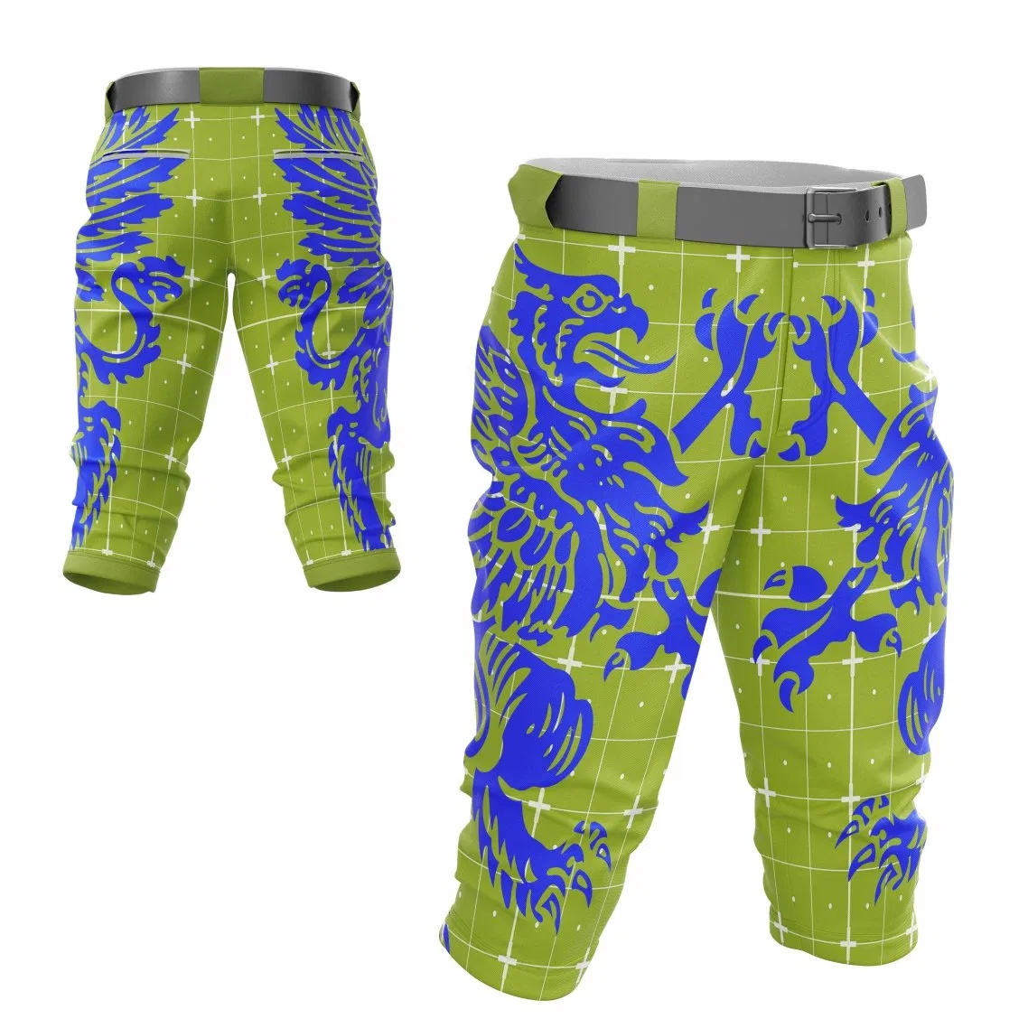 Venta de pantalones de béisbol para adultos de poliéster resistentes al desgaste de rodillas dobles 100% para práctica y entrenamiento