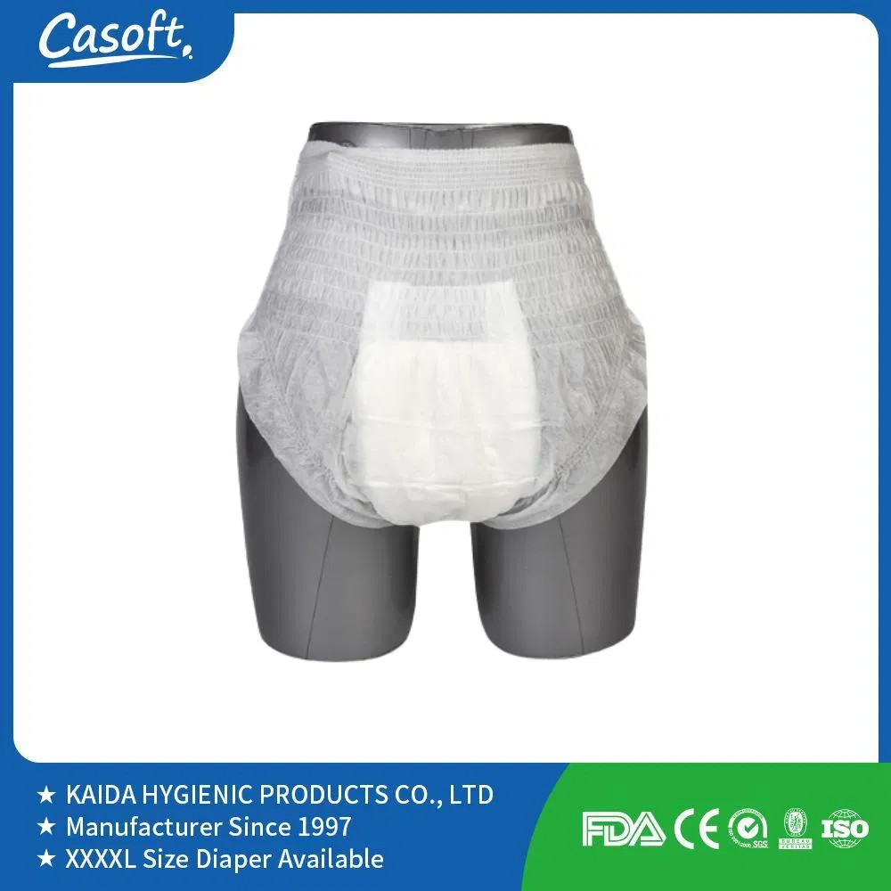 Pantalones de entrenamiento impermeables grandes de Casoft para adultos, uso de pañales desechables 2400ml absorción en Filipinas, Rusia, Corea, Estados Unidos, Malasia, Perú, Chile, UE