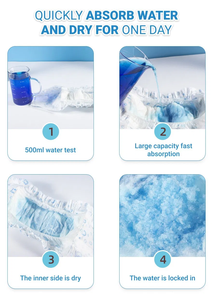 Cambiador de pañales para mascotas desechable azul y blanco de protección ambiental para mascotas