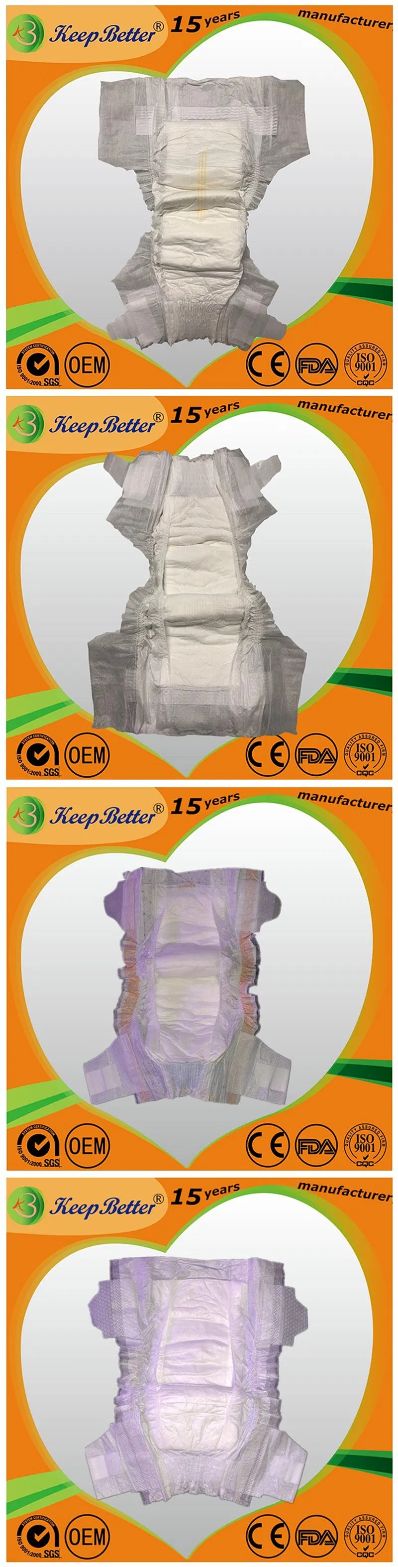 Materiales de pañal