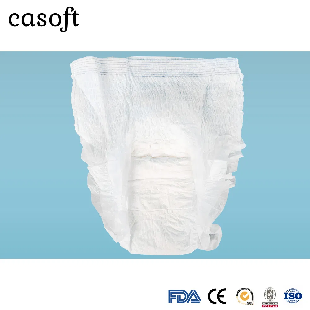 Pantalones desechables para incontinencia, tipo pull-up, para adultos, pañales de entrenamiento, estilo de pantalón de plástico, exportador de pañales