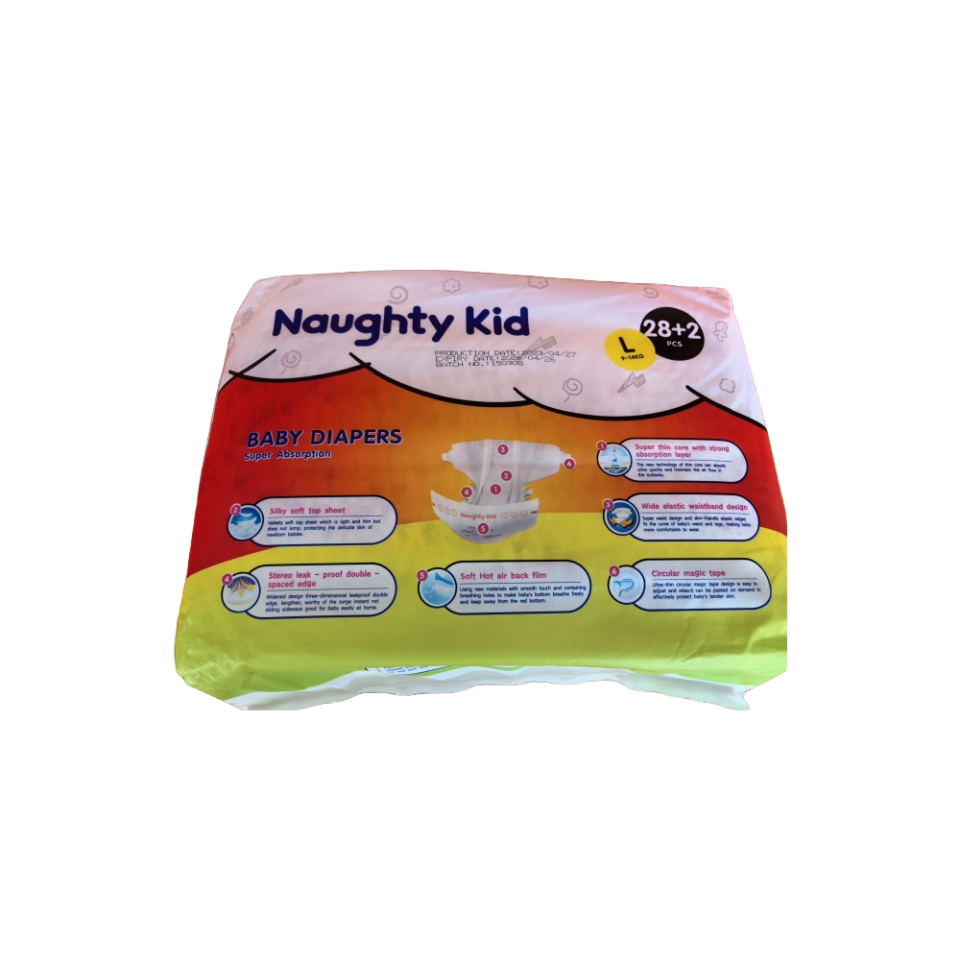 Pañales de bebé de algodón de alta calidad 100% ecológicos, ultra absorbentes, desechables y biodegradables, pañales de bambú premium