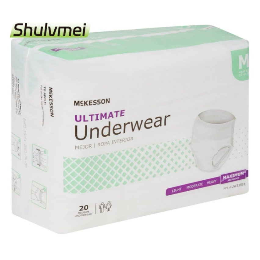 Producto de higiene incontinencia para ancianos pañales desechables para adultos pantalones de entrenamiento unisex XL