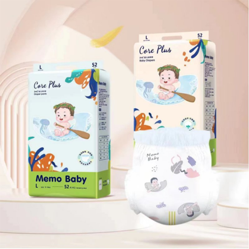 Pañales desechables para bebés biodegradables orgánicos de mejor calidad, ultra delgados, premium, para recién nacidos, tamaño de entrenamiento 1 2 3 4 5