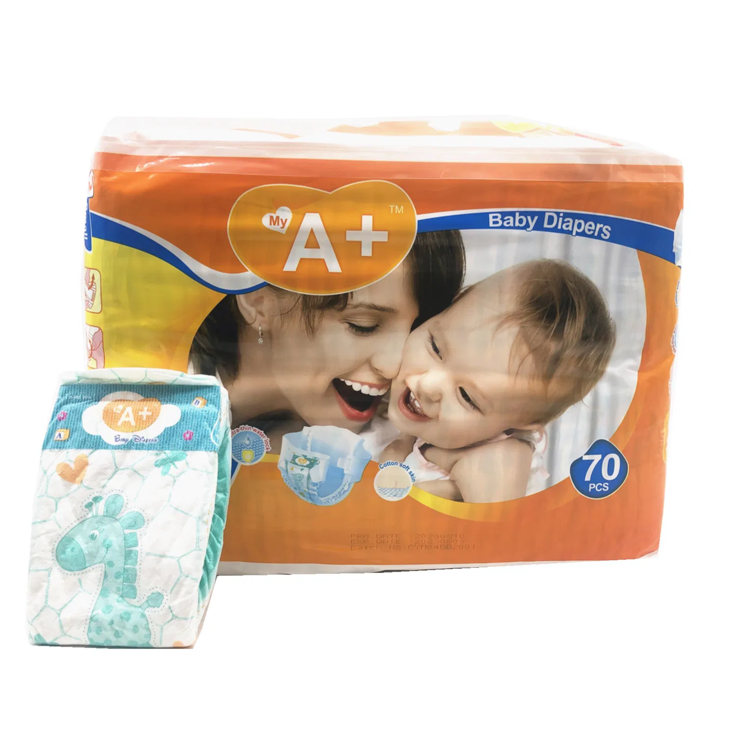 Pañales desechables Extra Care Premium Sensibles para bebés, tipo pull-up, grado A, fabricante