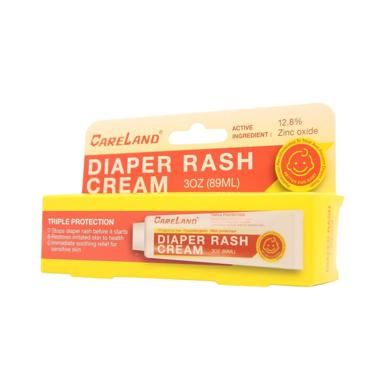 Crema para la dermatitis del pañal con óxido de zinc, natural, profundamente calmante, hidratante, para pieles sensibles