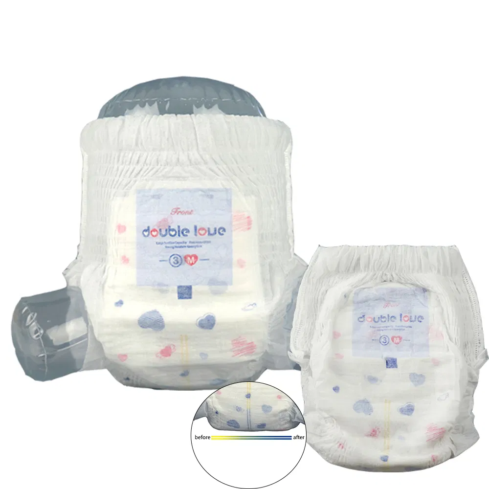 Muestra gratuita de tela no tejida para pañales de bebé para incontinencia, pañales de natación para bebés, pañales desechables personalizados tipo pull-up para bebés