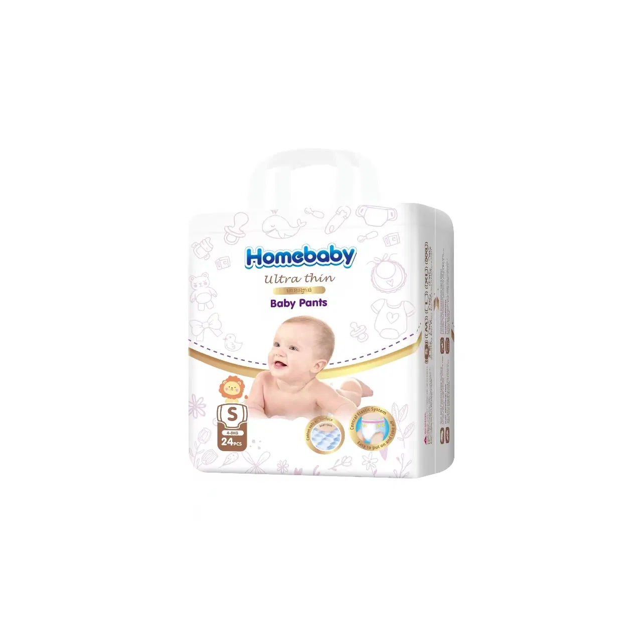 Diseño de pañales personalizados biodegradables desechables de no tejido para bebés, pañales al por mayor, fabricante chino de pañales para bebés