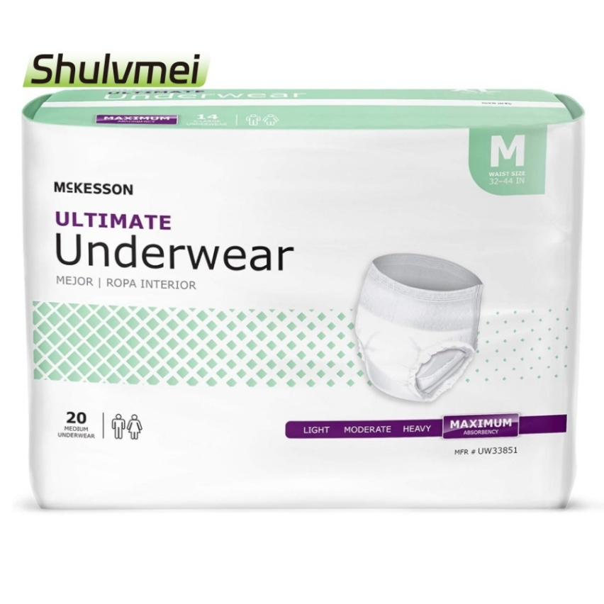 Producto de higiene incontinencia para ancianos pañales desechables para adultos pantalones de entrenamiento unisex XL