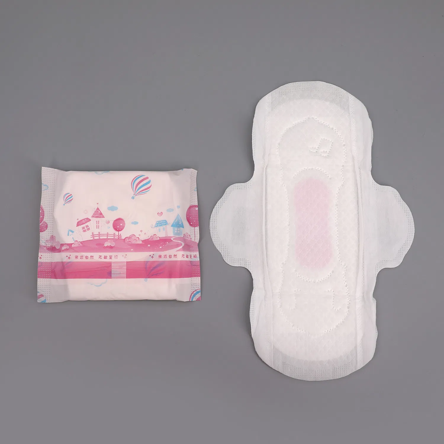 Pañales de algodón al por mayor, compresas sanitarias económicas para mujeres con alas