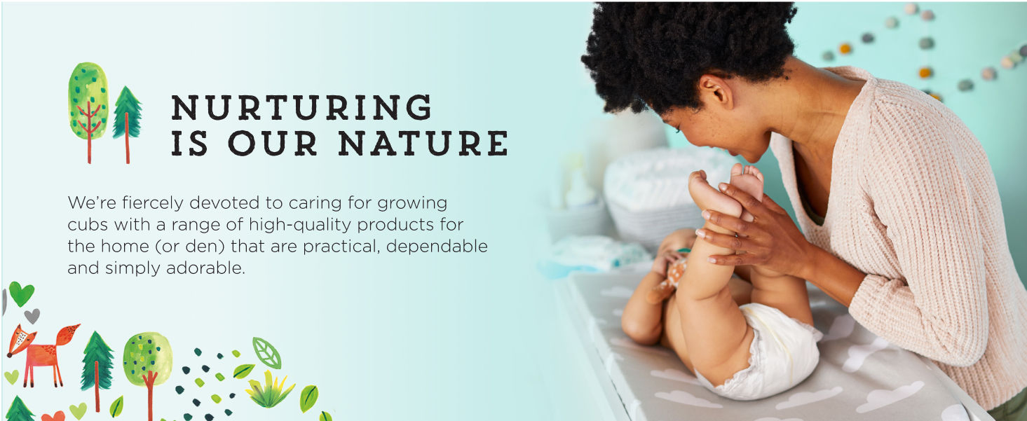 Glotto OEM/ODM 100%Bamboo Ecológico Suave y Transpirable Biodegradable Desechable Pañales para Bebés Tamaño 2 168count
