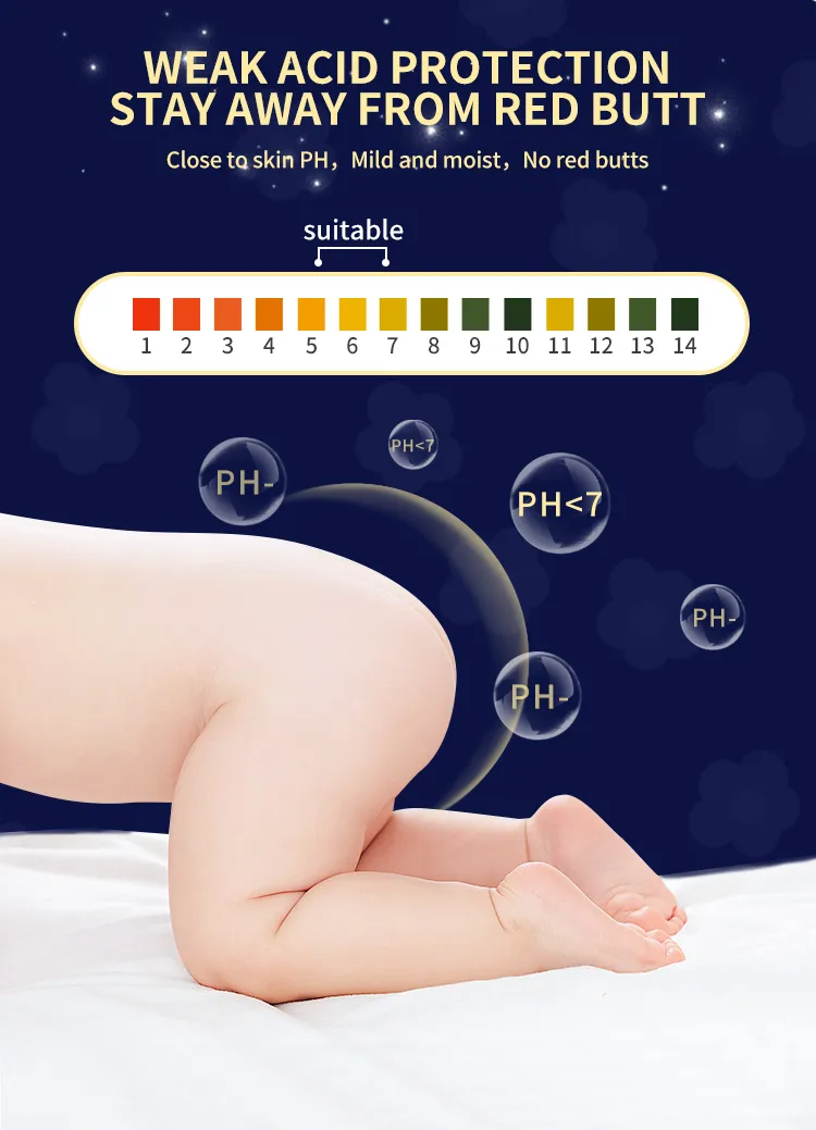 Pañales de bambú viscosa ecológicos para pieles sensibles 3