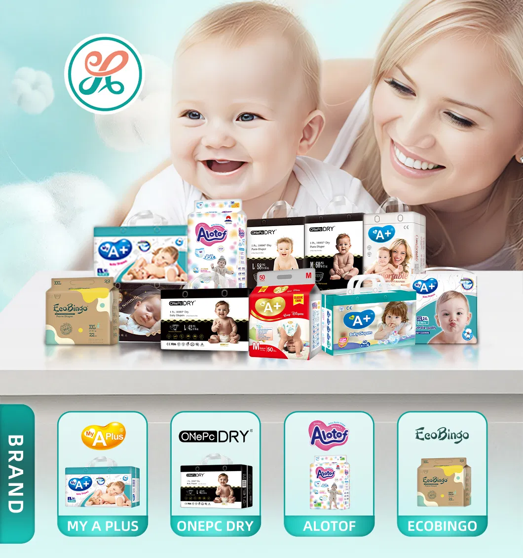 Muestra gratuita FSC GMPC CE ISO13485 BSCI biodegradable pañales para bebés infantiles