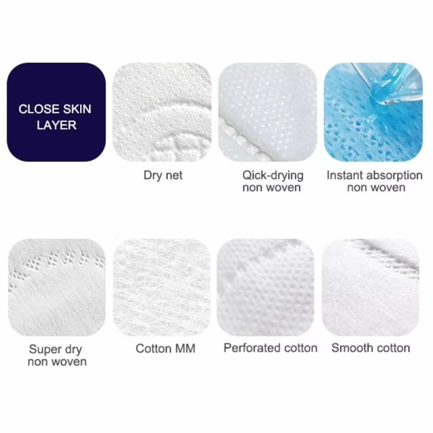 Muestras gratuitas de productos sanitarios para uso diario, compresas menstruales personalizadas con logo, almohadillas super absorbentes para incontinencia, compresas sanitarias orgánicas, toallas sanitarias con aniones de marca