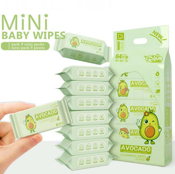 Toallitas Húmedas para Bebés Sin Alcohol Toallitas Húmedas para el Cuidado del Bebé Ecológicas Orgánicas Biodegradables de Bambú para Piel Sensible Limpieza de Manos 100% Toallitas Húmedas Naturales para Bebés