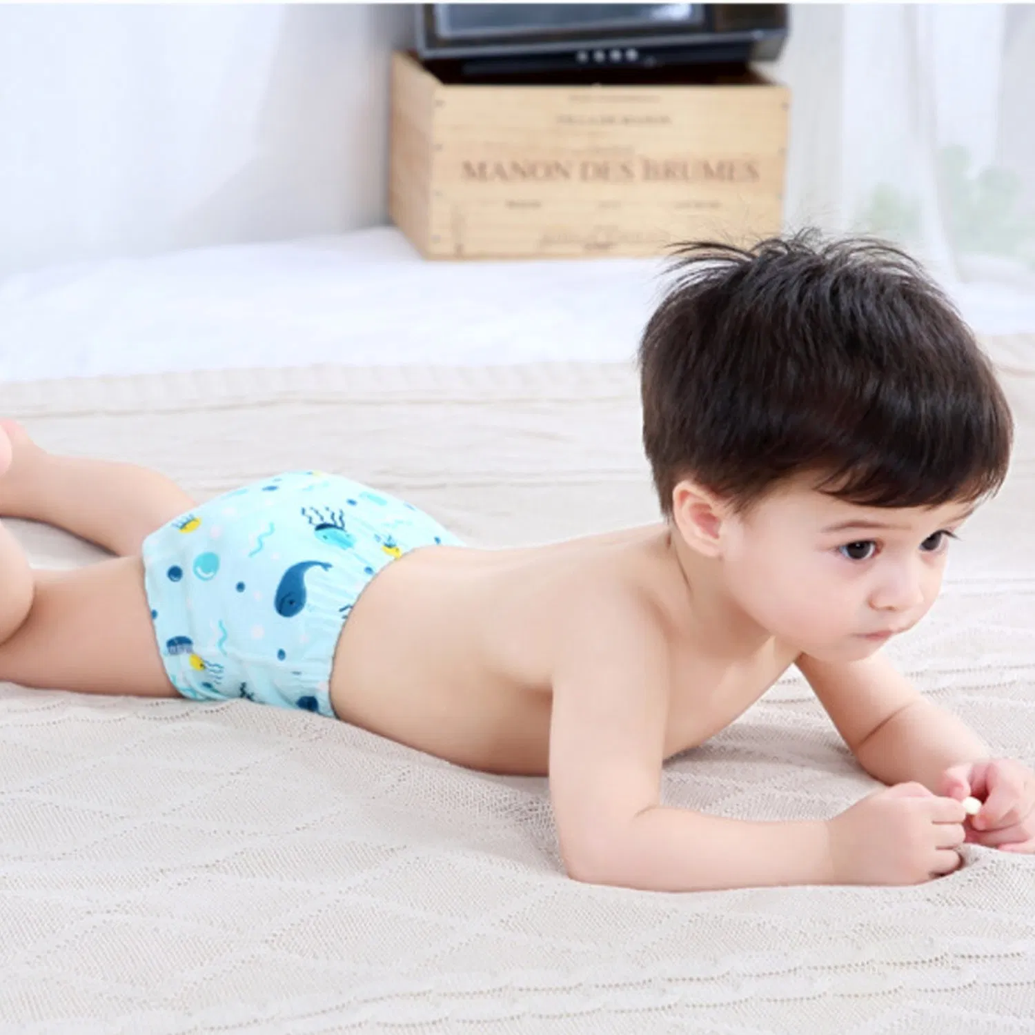 3 Paquete divertido y elegante de pañales de natación ajustables y reutilizables para bebés y niños pequeños