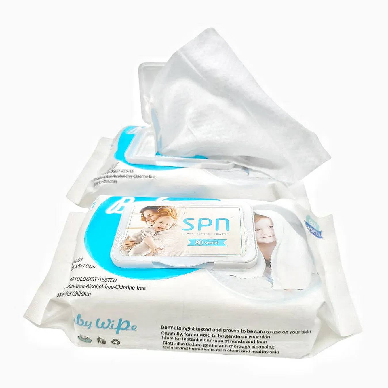Toallitas desechables de fibra de bambú ecológicas para el cuidado suave de la piel, toalla húmeda de algodón, viscosa o poliéster, toallitas económicas para limpiar manos, boca o caderas del bebé