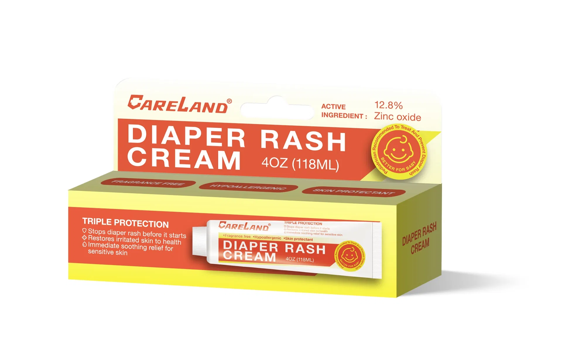 Crema terapéutica natural orgánica reparadora y calmante para el eczema del bebé, crema para la dermatitis del pañal