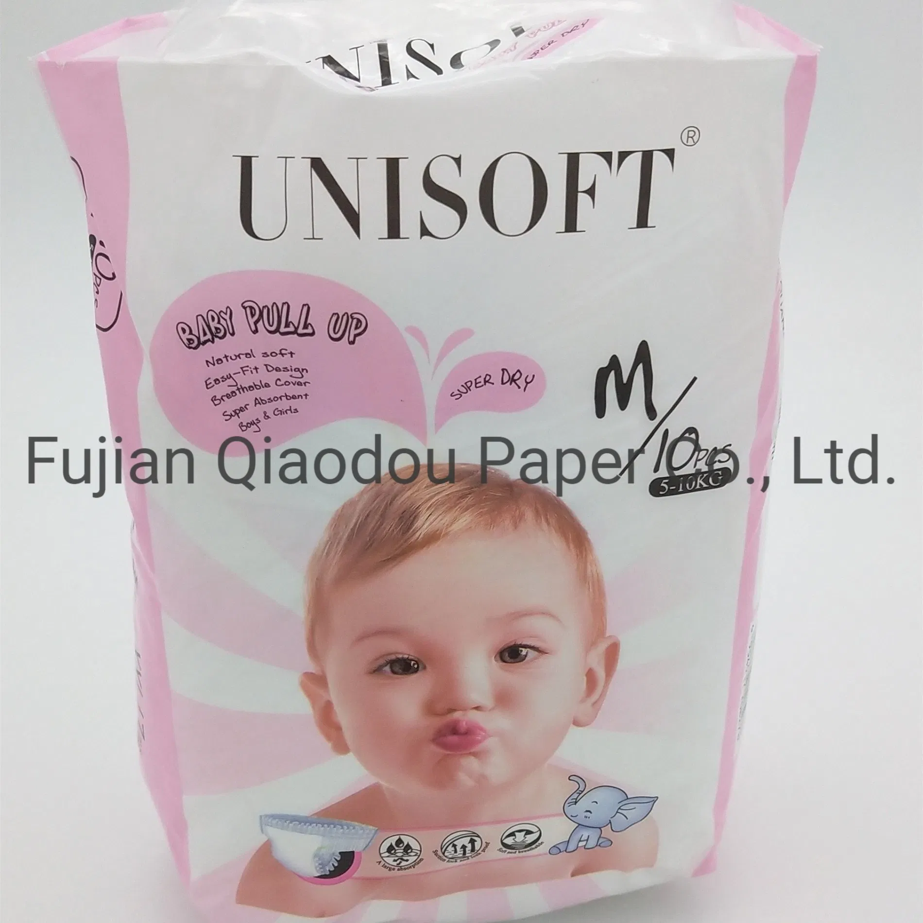 Unisoft Pañales Desechables de Tela para Retocar Biodegradables para Bebés