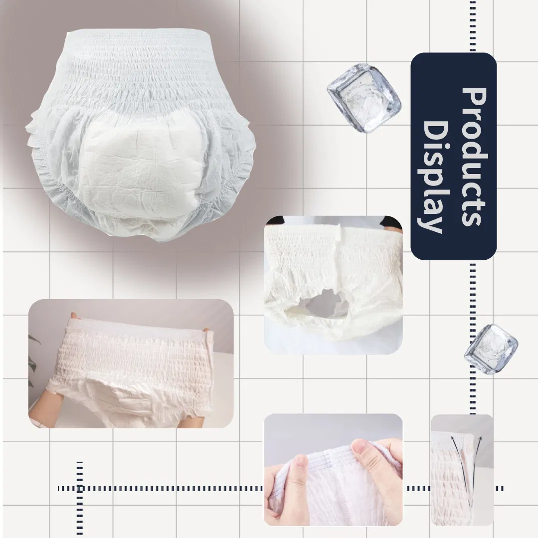 Fabricación de personalización OEM y ODM de ropa interior desechable para adultos, pantalones desechables para incontinencia
